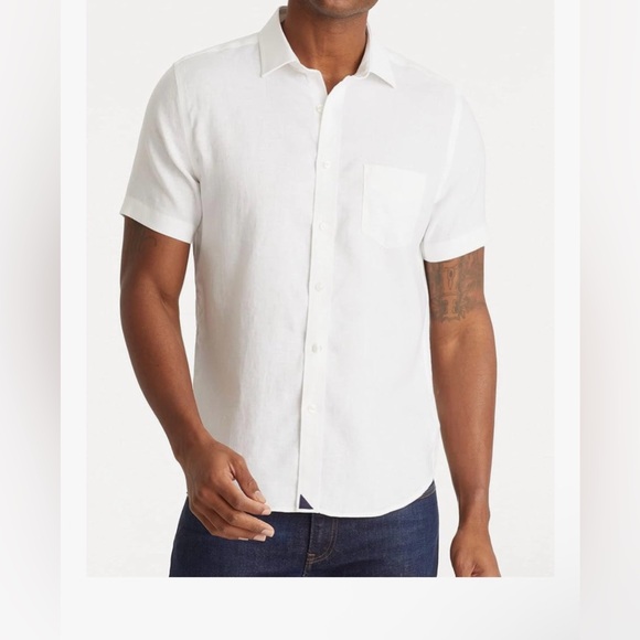 UNTUCKit Cameron Untucked Short Sleeve Button Down Dress Shirt XXL